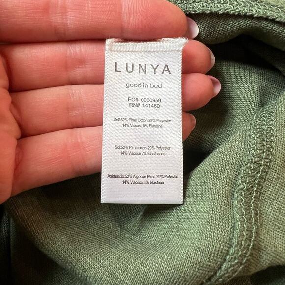 LUNYA Restore Fitted Dress Humble Green Heather Sleeveless Stretch Comfy XS NEW - Picture 6 of 10